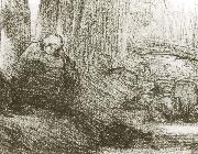 Jean Francois Millet, Shepherdess sitting